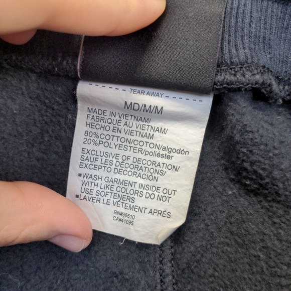 Under Armour Women's Sweat Shorts Black Size M Cotton Blend Slash Pockets - Picture 12 of 12